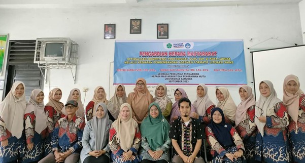 Tim PKM Unsam melakukan optimalisasi kompetensi professional guru SMP di Kota Langsa